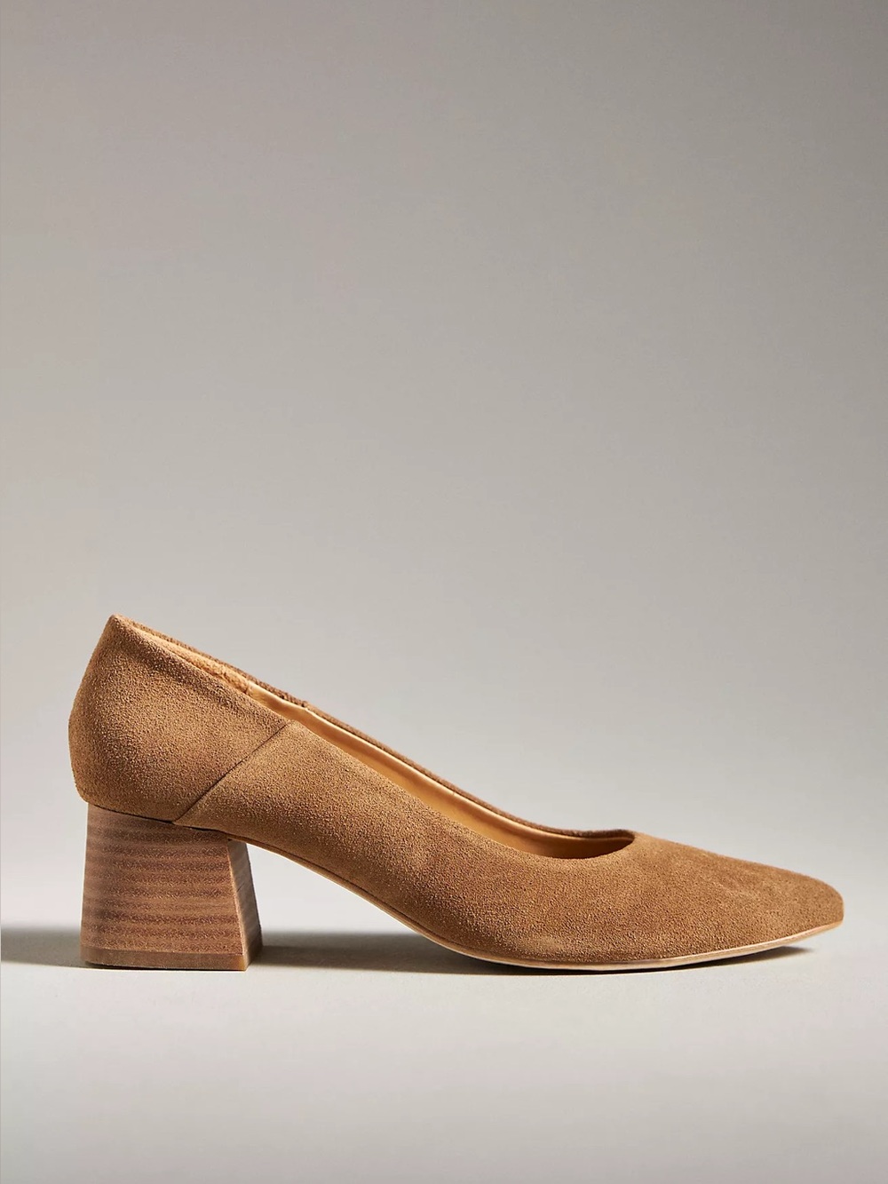 Nisolo Fiorela Go-To Mid Heels - Suede Taupe